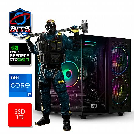 PC Gamer Bits 2025 - Intel i7 14700F, 16GB, SSD 1TB NVMe, Video GeForce RTX 5070 12GB - Windows 11 Professional
