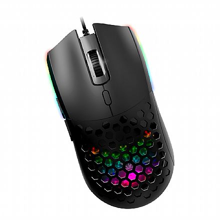 Mouse Gamer K-Mex M136 Multiverso - 7200dpi - RGB - 6 Botões - M136US00010CB0X
