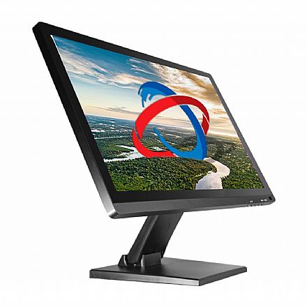 Monitor 22" Touch K-Mex LP22S2 - Full HD - 60Hz - Ideal para Autoatendimento - Preto