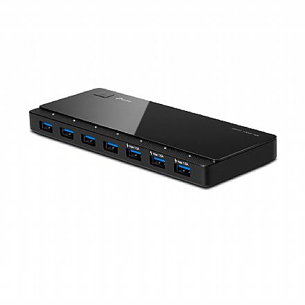 HUB USB 3.0 - 7 Portas - Preto - TP-Link UH700 - com Fonte de energia 12V 2.5A