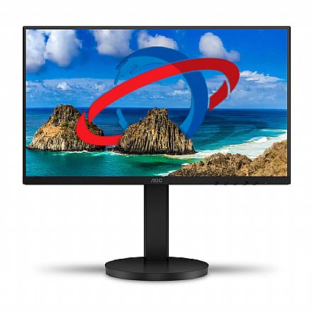 Monitor 21.5" AOC 22B3HMF - Full HD - 75Hz - Painel VA - Regulagem de Altura e Inclinação - Adaptive Sync