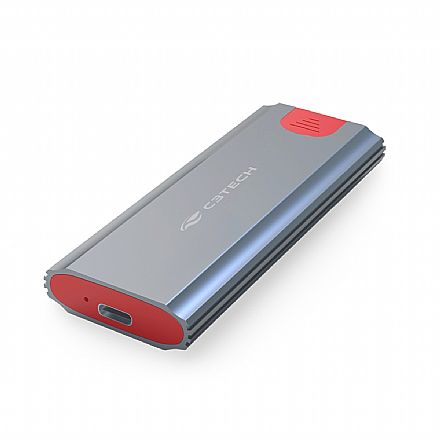 Case para SSD M.2 NVMe - USB-C - Prata - C3Tech CH-M500SI