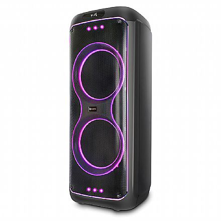 Caixa de Som Bluetooth Goldentec Evoke 2001 - Portátil - 2000W - Iluminação LED - TWS - 68242