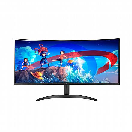 Monitor Gamer 34" LG Ultragear - WQHD Ultrawide 3440 x 1440 - Curvo - 100Hz - 5ms - sRGB 99% - VA - HDR10 - 34WR50QC-B