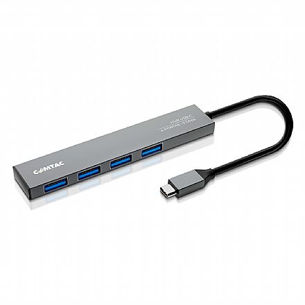 HUB USB-C - 4 portas USB 3.2 - Linha Aluminium - Comtac 20129467