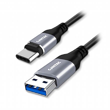 Cabo USB-C para USB - 1 Metro - USB 3.2 - Preto - Comtac 20129480