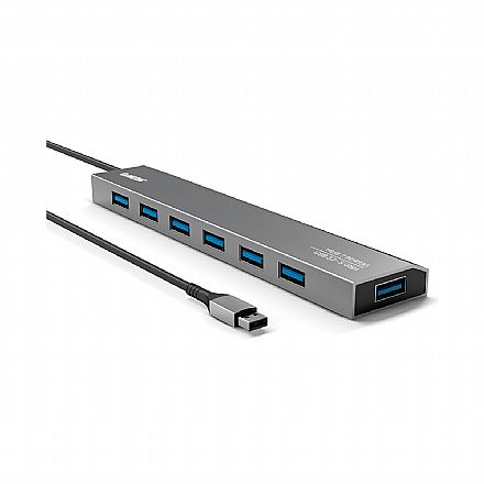 HUB USB-C - 7 portas USB 3.2 - Linha Aluminium - Comtac 24129452
