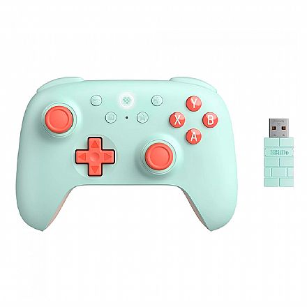 Controle Wireless 8BitDo - Ultimate 2C Mint Edition - Bluetooth / USB / 2.4GHz - Windows e Android - 81HD03