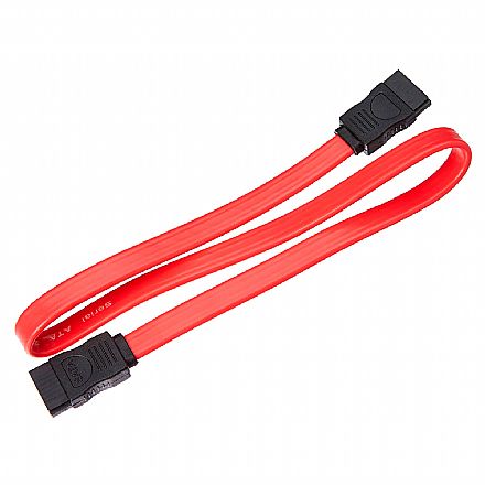 Cabo SATA 3 - 6 Gb/s - 1 metro - Vermelho