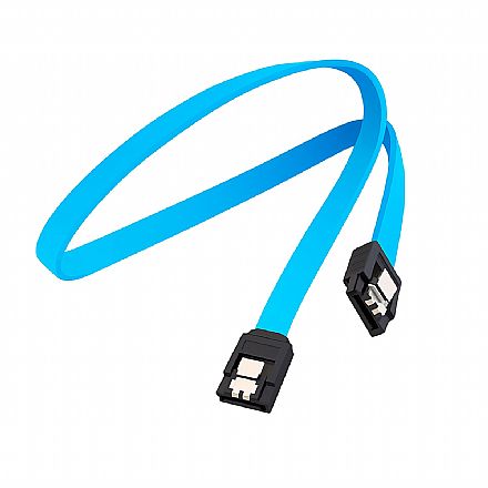 Cabo SATA 3 - 6 Gb/s - 40cm - Azul