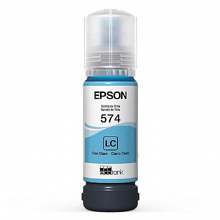 Refil de Tinta Epson T574520 - 70ml - Ciano Claro - Para Multifuncionais Tanque de Tinta Epson L8050 / L18050