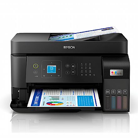 Multifuncional Epson EcoTank L5590 - com Tanque de Tinta - Duplex Frente e Verso - Tecnologia ADF - USB, Wi-Fi, Wi-Fi Direct® - Impressora, Copiadora e Scanner