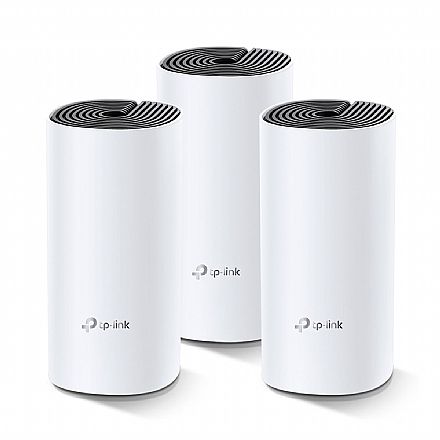 Roteador Wi-Fi TP-Link Deco M4 AC1200 - Kit 3 unidades - Gigabit - Tecnologia Wi-Fi MESH - M4 (3-PACK)