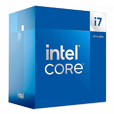 Intel® Core i7 14700 - LGA 1700 - 3.4GHz (Turbo 5.4GHz) - Cache 28MB - Vídeo Integrado - 14ª Geração - BX8071514700