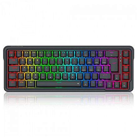 Teclado Mecânico Gamer Redragon Nova - ABNT2 - RGB - Switch Dragon Chant - Formato 65% - Preto - K709-RGB (PT)