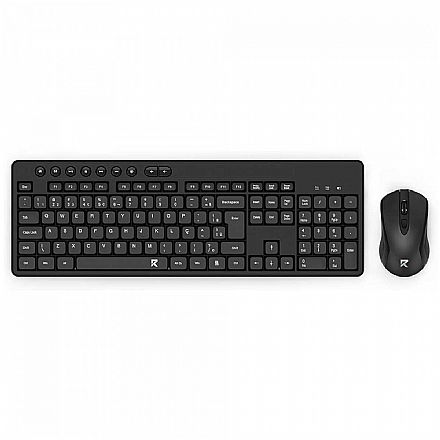 Kit Teclado e Mouse sem Fio Redragon BS-7094 - 2.4GHz - ABNT2 - 4000dpi - Preto