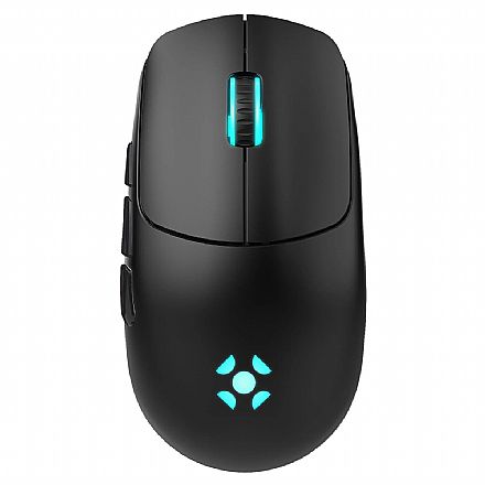 Mouse Gamer Sem Fio Fortrek Rogue - USB, Wireless ou Bluetooth - 16.000dpi - Sensor PixArt 3311 - Iluminação RGB - 85030