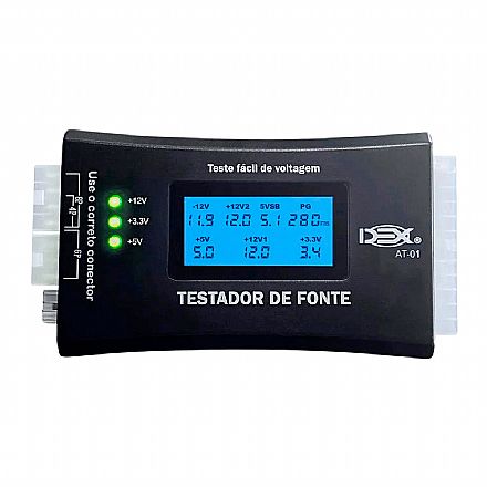 Testador de Fonte ATX - Compatível com BTX E ITX - AT-01