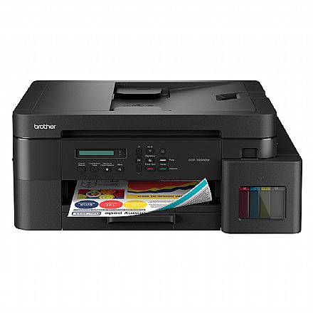 Multifuncional Brother Tanque de Tinta InkBenefit DCP-T830DW - Duplex Frente e Verso - USB, Ethernet, Wi-Fi - Imprime via Celular - Impressora, Copiadora e Scanner