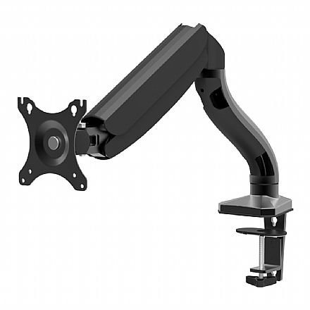 Suporte para Monitor / TV até 27" - Articulado de Mesa com pistão a Gás - Rotação, Inclinação e Giro - Padrão VESA - Arcticus SMG801