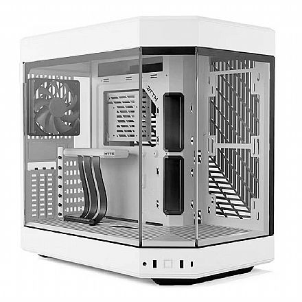 Gabinete Gamer Aquário Hyte Y60 - Cabo Riser - 3 Coolers 120mm Inclusos - E-ATX - Branco - CS-HYTE-Y60-WW