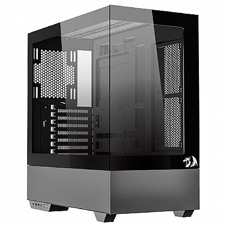Gabinete Gamer Aquário Redragon Reflect Pro - Vidro Temperado - E-ATX - Preto - CA-607B
