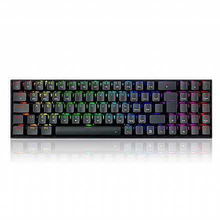 Teclado Mecânico Gamer Redragon Zed Pro - ABNT2 - RGB Chroma - Switch Brown - Preto - K627P-WNS-B