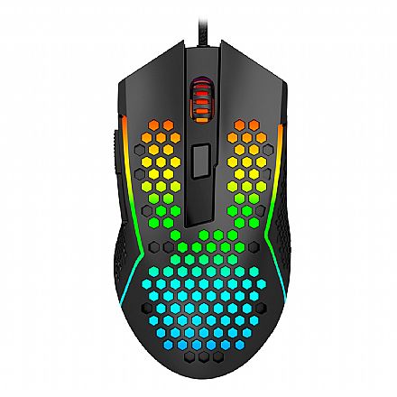 Mouse Gamer Redragon Reaping Plus - 52000dpi - RGB - Sensor PAW3395 - M987P-K V2