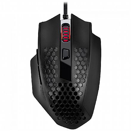 Mouse Gamer Redragon Bomber - 12400dpi - Ergonômico - RGB - Preto - M722