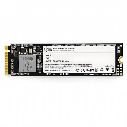 SSD M.2 256GB NTC - NVMe - Leitura 1600MB/s - Gravação 800MB/s - NTCKF6M.2NVME/256GB