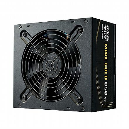 Fonte 850W Cooler Master - PFC Ativo - 80 PLUS® Gold - ATX 3.1 - MPE-8506-ACAG-BBR