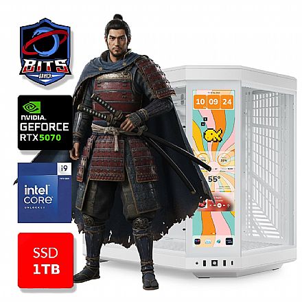 PC Gamer Bits White 2026 - Intel i9 14900K, 32GB, SSD 1TB NVMe, Vídeo GeForce RTX 5070 12GB - Windows 11 Professional