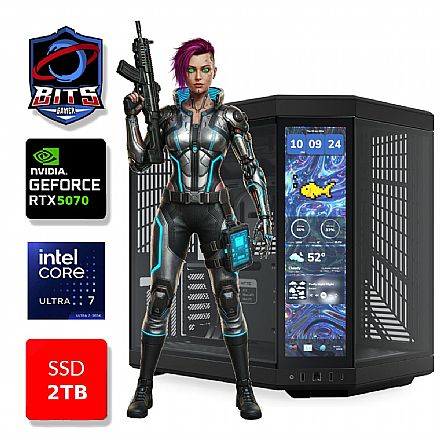 PC Gamer Bits 2026 - Intel Ultra 7 265k, 64GB, SSD 2TB NVMe, Vídeo GeForce RTX 5070 12GB - Windows 11 Professional