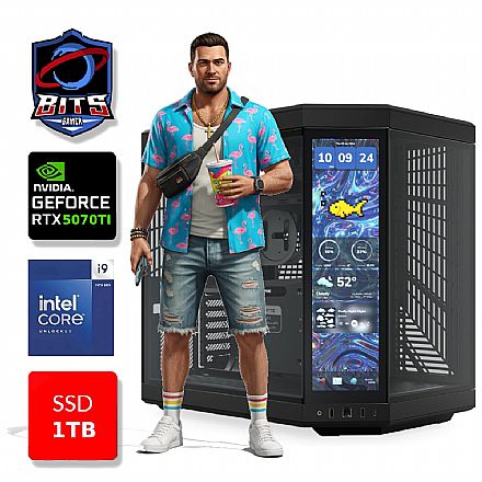 PC Gamer Bits 2026 - Intel i9 14900K, 32GB, SSD 1TB NVMe, Vídeo GeForce RTX 5070TI 16GB - Windows 11 Professional