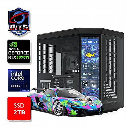 PC Gamer Bits 2026 - Intel Ultra 7 265k, 64GB, SSD 2TB NVMe, Vídeo GeForce RTX 5070TI 16GB - Windows 11 Professional