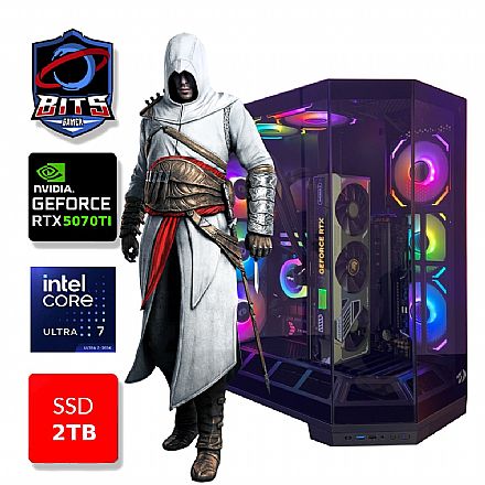 PC Gamer Bits Vortex 2026 - Intel Ultra 7 265k, 64GB, SSD 2TB NVMe, Vídeo GeForce RTX 5070TI 16GB - Windows 11 Professional