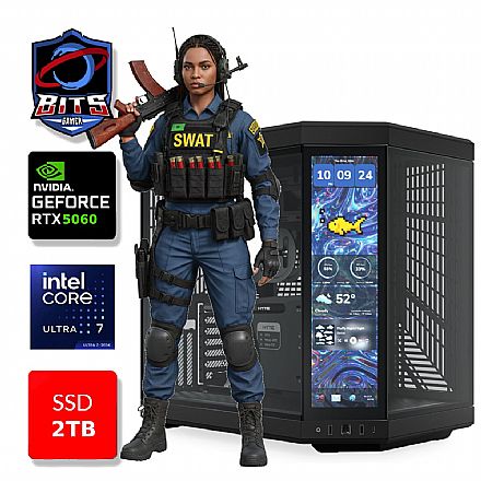 PC Gamer Bits 2026 - Intel Ultra 7 265k, 64GB, SSD 2TB NVMe, Vídeo GeForce RTX 5060 8GB - Windows 11 Professional