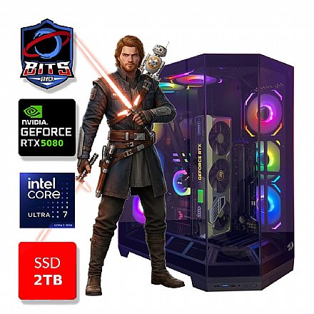 PC Gamer Bits Vortex 2026 - Intel Ultra 7 265k, 64GB, SSD 2TB NVMe, Vídeo GeForce RTX 5080 16GB - Windows 11 Professional