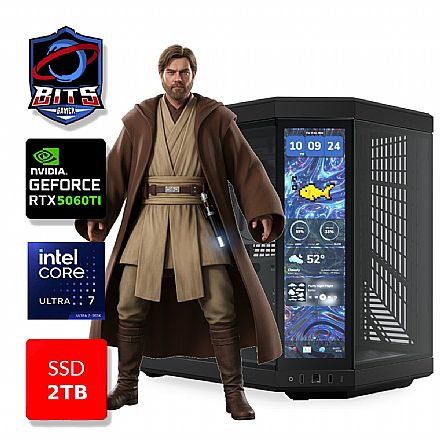 PC Gamer Bits 2026 - Intel Ultra 7 265k, 64GB, SSD 2TB NVMe, Vídeo GeForce RTX 5060TI 16GB - Windows 11 Professional