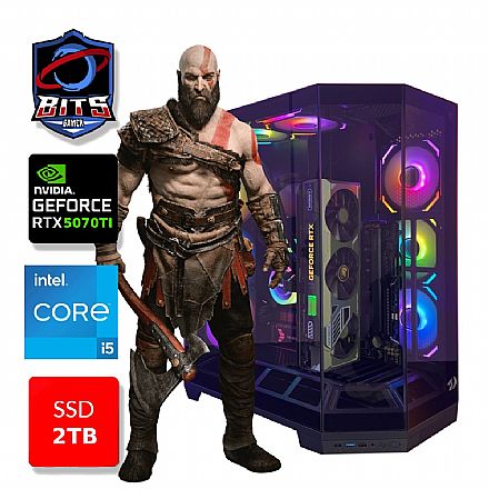 PC Gamer Bits Vortex 2026 - Intel i5 14400F, 64GB, SSD 2TB NVMe, Vídeo GeForce RTX 5070TI 16GB - Windows 11 Professional