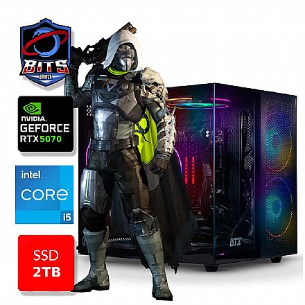 PC Gamer Bits 2026 - Intel I5 14400F, 32GB, SSD 1TB NVMe, Vídeo GeForce RTX 5070 12GB - Windows 11 Professional