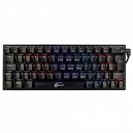 Teclado Mecânico Gamer Kalkan Loki - ABNT2 - Formato 60% - Rainbow - Switch Kalkan Brown - KLK00015