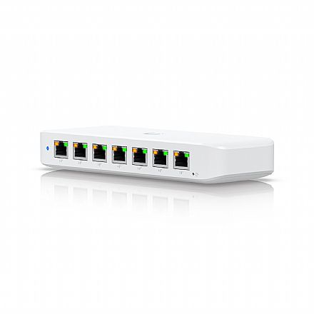 Switch 7 Portas Ubiquiti Ultra 60W USW-ULTRA-60W - 7 Portas Gigabit - UniFi - PoE+ GbE