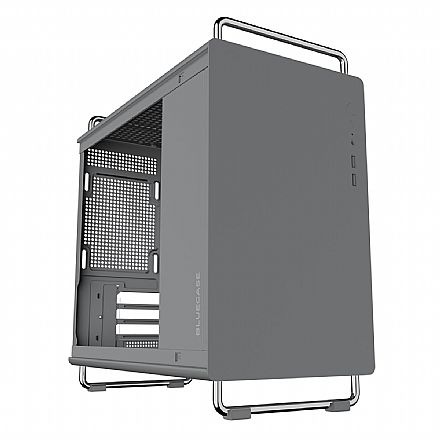Gabinete Gamer Bluecase BG-056G Tiny - Micro ATX - Design Compacto - Com Alça - Cinza