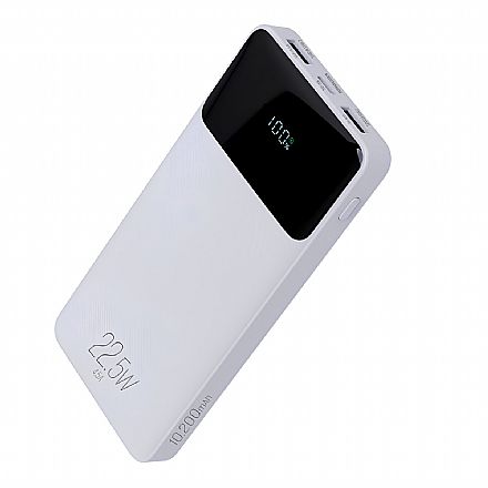 Power Bank Carregador Portátil ELG PB102WH - Bateria Externa 10200mAh - USB-C - para Smartphones, Tablets - Branco