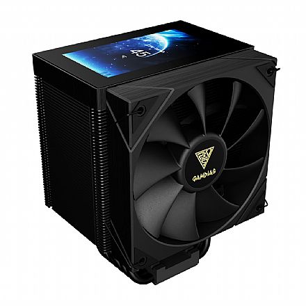 Cooler para Processador Gamdias Boreas M2 61L - Intel / AMD - Display Digital 4.3" - 120mm - Preto