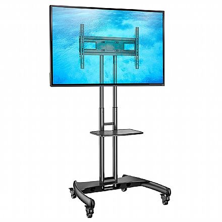 Suporte Movel Pedestal para TV 32" A 75" - Regulagem de Altura - NB-AVA1500-60-1P