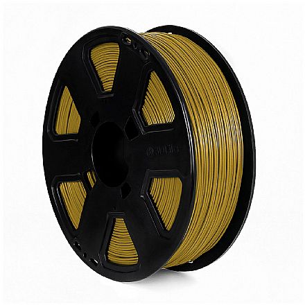Filamento para Impressora 3D - PLA - Dourado - 1Kg - 1,75mm - 3D Fila PLA471753