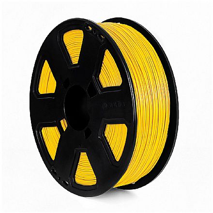 Filamento para Impressora 3D - PLA - Amarelo - 1Kg - 1,75mm - 3D Fila PLA231753