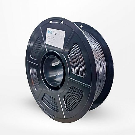 Filamento para Impressora 3D - PLA - Marmore Preto - 1Kg - 1,75mm - 3D Fila PLA651763